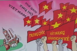 [Photo] Biếm họa "Hướng về Biển Đông" - Những bức tranh biết nói