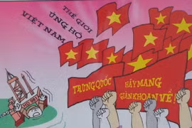 [Photo] Biếm họa "Hướng về Biển Đông" - Những bức tranh biết nói