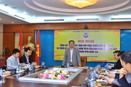  Thứ trưởng Phạm Hồng Hải nhấn mạnh, năm 2017 là năm khởi sắc của IPv6. (Ảnh: Minh Quyết/Vietnam+)