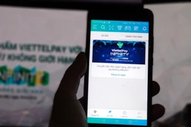 Ứng dụng ViettelPay có giao diện bắt mắt, dễ sử dụng. (Ảnh: T.H/Vietnam+)