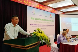 Ông Vũ Trường Ca cho biết, ứng dụng Blockchain sẽ xác định nguồn gốc và chất lượng sản phẩm rõ ràng. (Ảnh: T.H/Vietnam+)