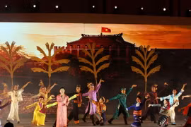 Chương trình Xuân Quê hương 2017. (Ảnh: Phương Vy/TTXVN)