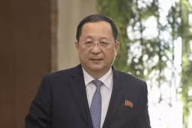Bộ trưởng Ngoại giao Triều Tiên Ri Yong-ho tại thủ đô Bình Nhưỡng. (Nguồn: Kyodo/TTXVN)