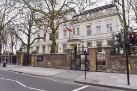 Đại sứ quán Nga tại London, Anh. (Nguồn: THX/TTXVN)