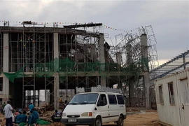 Hiện trường vụ tai nạn. (Ảnh: Bùi Giang/TTXVN)