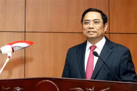 Trưởng Ban Tổ chức Trung ương Phạm Minh Chính. (Ảnh: Thế Duyệt/TTXVN)