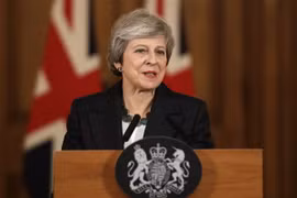Thủ tướng Anh Theresa May tại phiên họp Quốc hội về Brexit ở London. (Nguồn: THX/TTXVN)