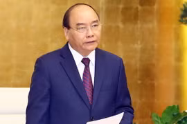 Thủ tướng Nguyễn Xuân Phúc phát biểu. (Ảnh: Thống Nhất/TTXVN)