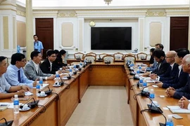 Quang cảnh buổi tiếp. (Ảnh: Xuân Khu/TTXVN)