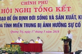 Thủ tướng Nguyễn Xuân Phúc phát biểu kết luận tại hội nghị. (Ảnh: Thống Nhất/TTXVN)