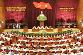 Toàn cảnh phiên thảo luận Đề án cải cách chính sách tiền lương, chiều 9/5. (Ảnh: Trí Dũng/TTXVN)