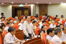 Đồng chí Phùng Quốc Hiển, Ủy viên Trung ương Đảng, Phó Chủ tịch Quốc hội phát biểu. (Ảnh: Phương Hoa/TTXVN)