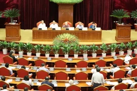 Toàn cảnh phiên thảo luận về Đề án cải cách chính sách bảo hiểm xã hội. (Ảnh: Trí Dũng/TTXVN)