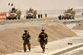 Binh sỹ Mỹ làm nhiệm vụ tại Kandahar, Afghanistan ngày 2/8. (Nguồn: AFP/TTXVN)