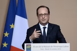  Tổng thống Pháp Francois Hollande. (Nguồn: AFP/TTXVN)