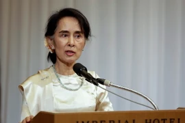 Cố vấn Nhà nước Myanmar Aung San Suu Kyi. (Nguồn: EPA/TTXVN)