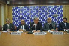 Đại sứ Tôn Sinh Thành phát biểu tại Hội thảo. (Ảnh: Huy Bình/Vietnam+)