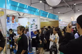 Gian hàng Việt Nam tại Hội chợ FHA 2016. (Ảnh: Việt Hải-Lê Hải/Vietnam+)