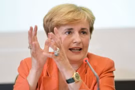 Bà Federica Guidi là quan chức thứ 2 trong chính phủ của Thủ tướng Renzi phải từ chức vì dính líu tham nhũng. (Nguồn: ANSA)
