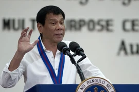 Tổng thống Philippines Rodrigo Duterte. (Nguồn: AFP/TTXVN) 