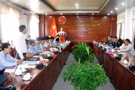 Quang cảnh buổi làm việc. (Ảnh: Duy Khương/TTXVN)