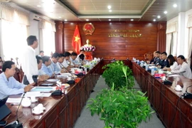 Quang cảnh buổi làm việc. (Ảnh: Duy Khương/TTXVN)
