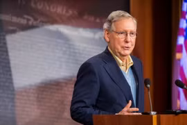 Thủ lĩnh đảng Cộng hòa tại Thượng viện Mỹ Mitch McConnell. (Nguồn: AFP/TTXVN)