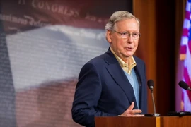Thủ lĩnh đảng Cộng hòa tại Thượng viện Mỹ Mitch McConnell. (Nguồn: AFP/TTXVN)
