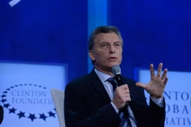 Tổng thống Argentina Mauricio Macri phát biểu tại New York, Mỹ ngày 19/9. (Nguồn: EPA/TTXVN)