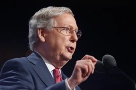 Thượng Nghị sỹ Mitch McConnell, lãnh đạo đa số tại Thượng viện Mỹ. (Nguồn: EPA/TTXVN)