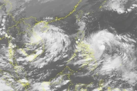 Ảnh mây vệ tinh. (Nguồn: nchmf.gov.vn)