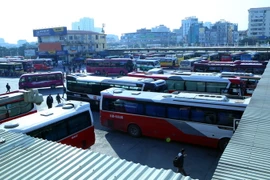 Bến xe Mỹ Đình. (Ảnh: Huy Hùng/TTXVN)