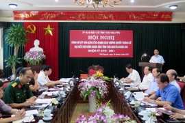 Thái Nguyên công bố danh sách 75 đại biểu HĐND tỉnh khóa XIII. (Ảnh: Thu Hằng/TTXVN)