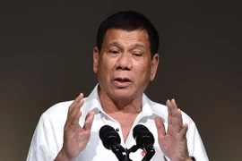 Tổng thống Philippines Rodrigo Duterte. (Nguồn: AFP/TTXVN)