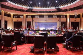 Toàn cảnh phiên họp hẹp Diễn đàn Khu vực ASEAN (ARF). (Ảnh: Phạm Kiên/TTXVN