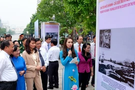 Khách tham quan triển lãm. (Ảnh: Thế Anh/TTXVN)