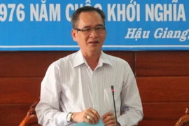Chủ tịch tỉnh Hậu Giang Lữ Văn Hùng. (Ảnh: Xuân Dự/TTXVN)