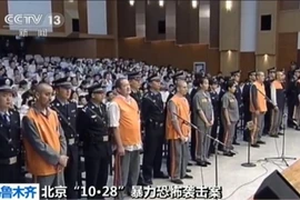 Trung Quốc kết án tử hình 3 đối tượng liên quan vụ tấn công Quảng trường Thiên An Môn hồi tháng 10/2013. (Nguồn:AFP/TTXVN)