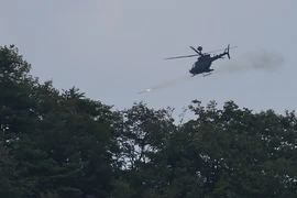 Trực thăng OH-58D Kiowa Warrior của Mỹ tham gia một cuộc tập trận quy mô lớn với Hàn Quốc tháng 8/2015. (Nguồn: Yonhap/TTXVN)