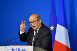 Bộ trưởng Quốc phòng Pháp Jean-Yves Le Drian. (Nguồn: AFP/TTXVN)