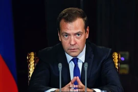 Thủ tướng Nga Dmitry Medvedev. (Nguồn: AFP/TTXVN)