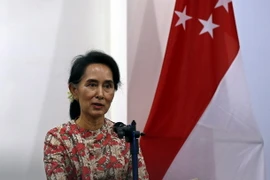 Ngoại trưởng kiêm Cố vấn Nhà nước Myanmar Aung San Suu Kyi. (Nguồn: EPA/TTXVN)