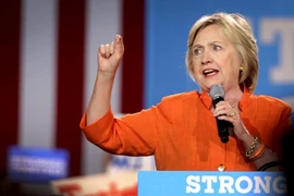 Ứng cử viên đảng Dân chủ Hilary Clinton. (Nguồn: EPA/TTXVN)