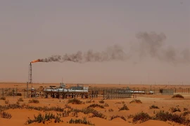 Cơ sở khai thác dầu của Công ty Aramco ở Khouris, Saudi Arabia. (Nguồn: AFP/TTXVN)