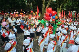 Lễ khai giảng của Trường Tiểu học Kim Liên, quận Đống Đa, Hà Nội. (Ảnh minh họa: TTXVN)