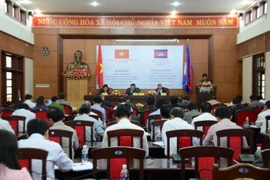 Toàn cảnh Lễ ký kết chương trình hợp tác. (Ảnh :Ngọc Minh/TTXVN)