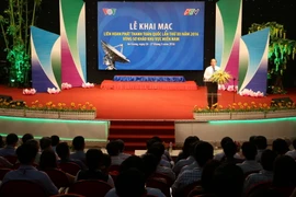 Lễ khai mạc Vòng sơ khảo Liên hoan Phát thanh toàn quốc lần thứ XII năm ngày 26/3 khu vực miền Nam. (Ảnh: Công Mạo/TTXVN)