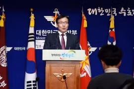  Người phát ngôn Bộ Quốc phòng Hàn Quốc Moon Sang-Gyun. (Nguồn: Koreaherald/ TTXVN)