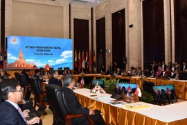 Toàn cảnh phiên họp toàn thể AMM 49. (Ảnh: Phạm Kiên/TTXVN)