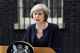 Tân Thủ tướng Anh Theresa May phát biểu tại thủ đô London ngày 13/7. (Nguồn: EPA/TTXVN)